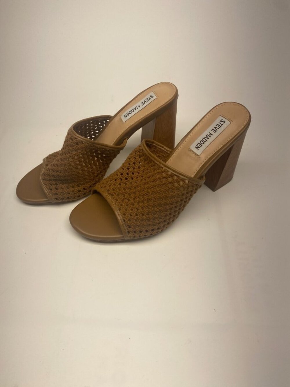 Steve Madden Womens Cataley Knitted Heel Sandal Sz 11